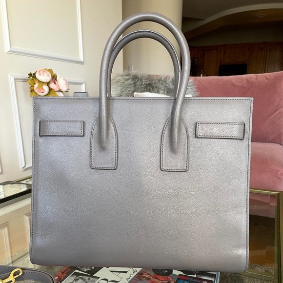 YSL Saint Laurent Sac de Jour in Grey (Like New) - Picture 6 of 12